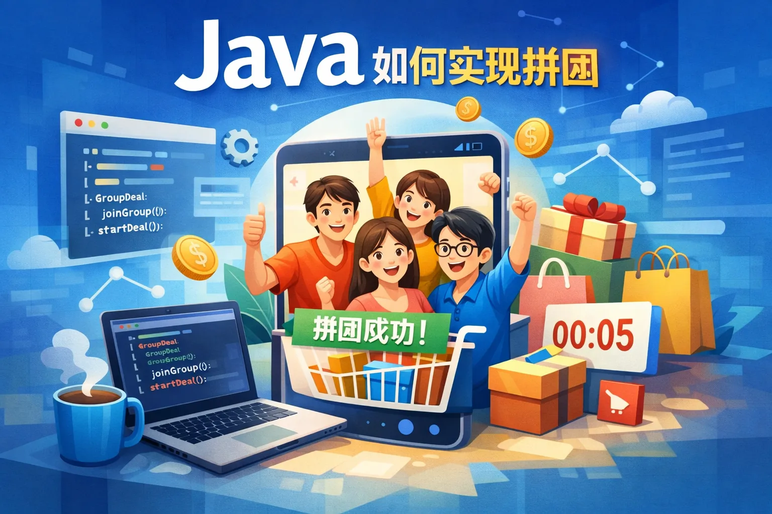 java如何实现拼团