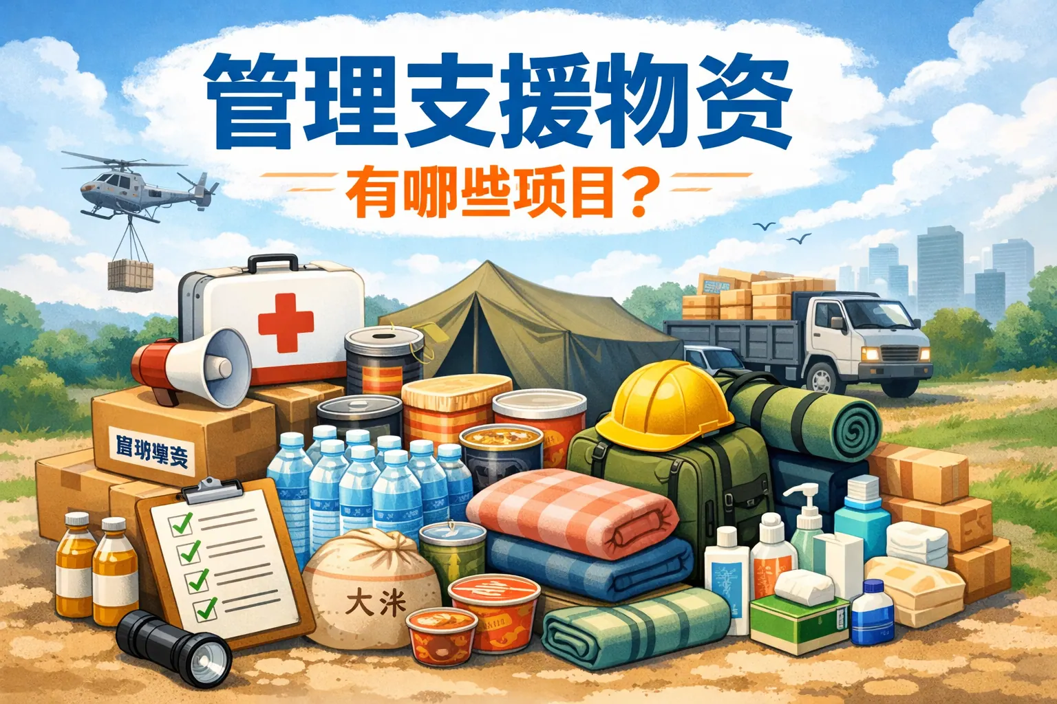 管理支援物资有哪些项目