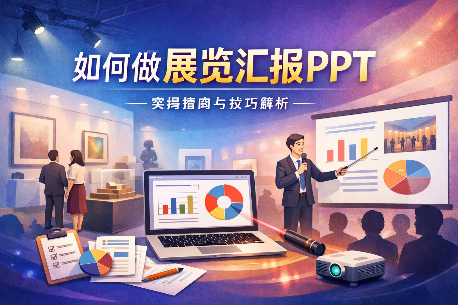 如何做展览汇报ppt