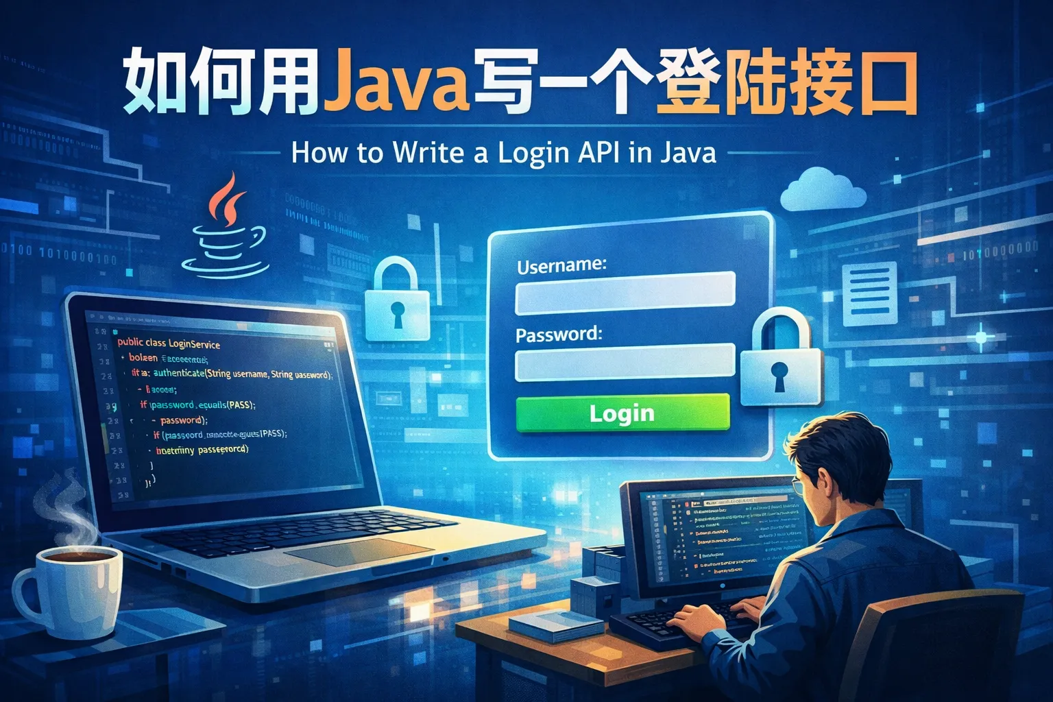 如何用java写一个登陆接口