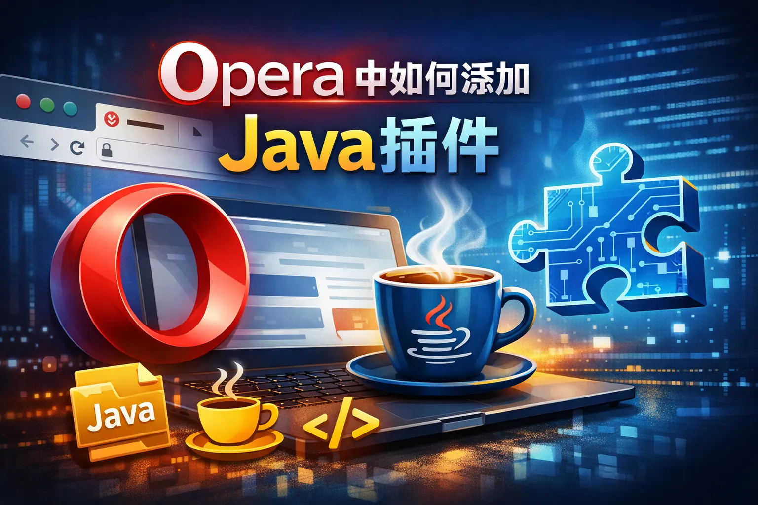Opera中如何添加Java插件