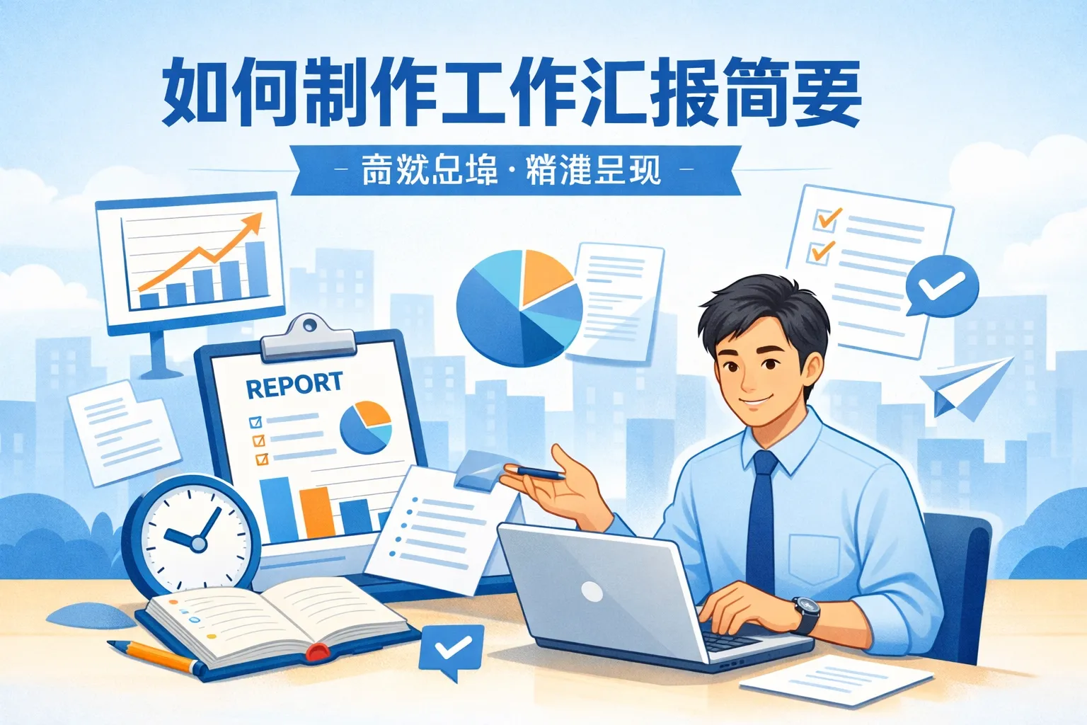 如何制作工作汇报简要