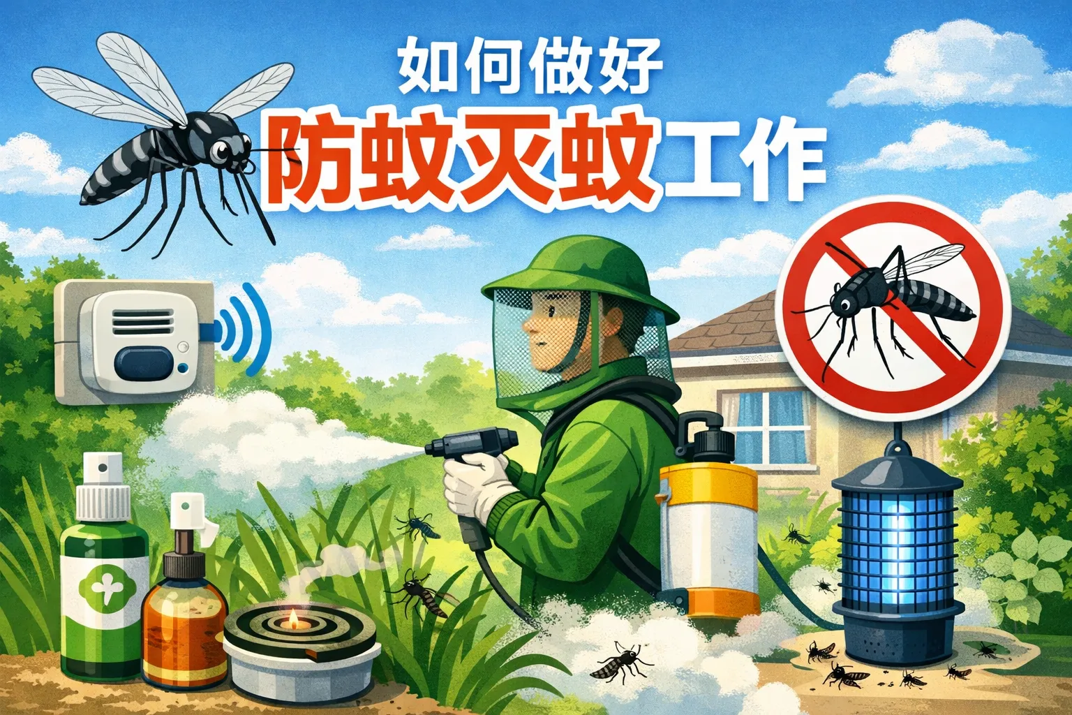 如何做好防蚊灭蚊工作