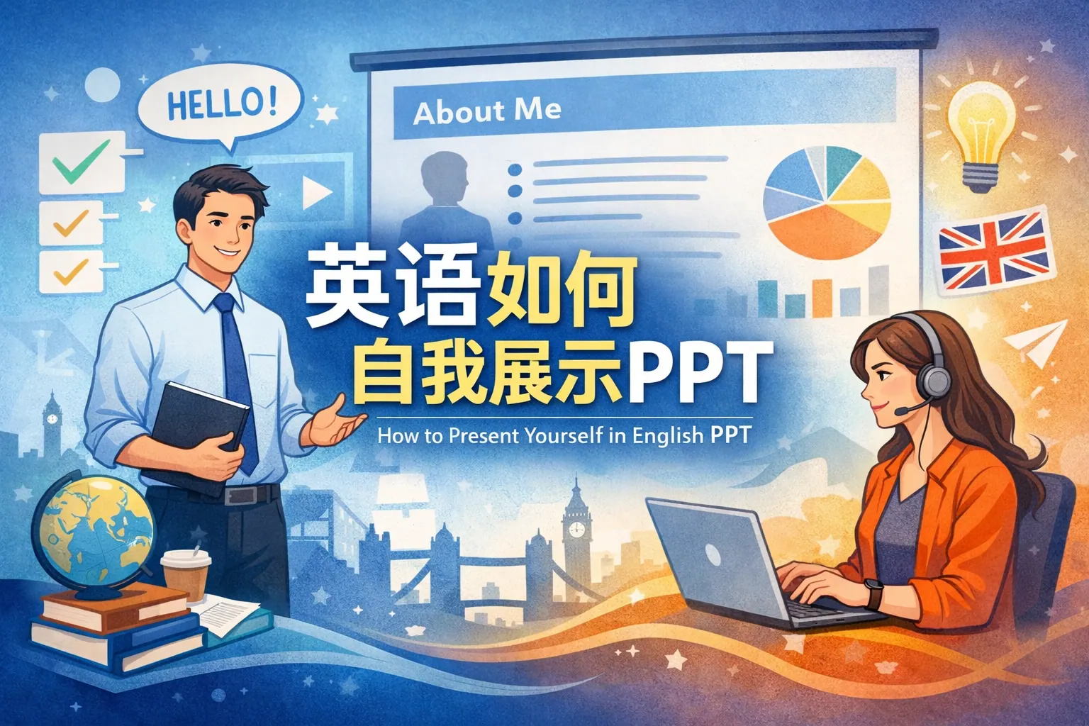 英语如何自我展示ppt