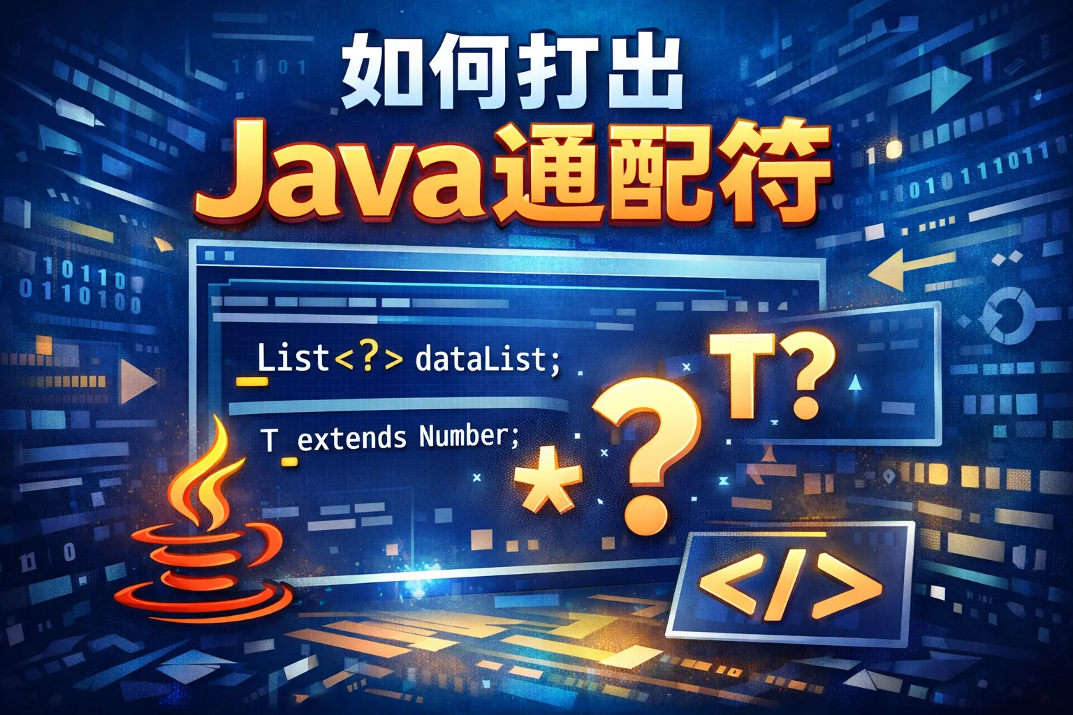 如何打出java通配符