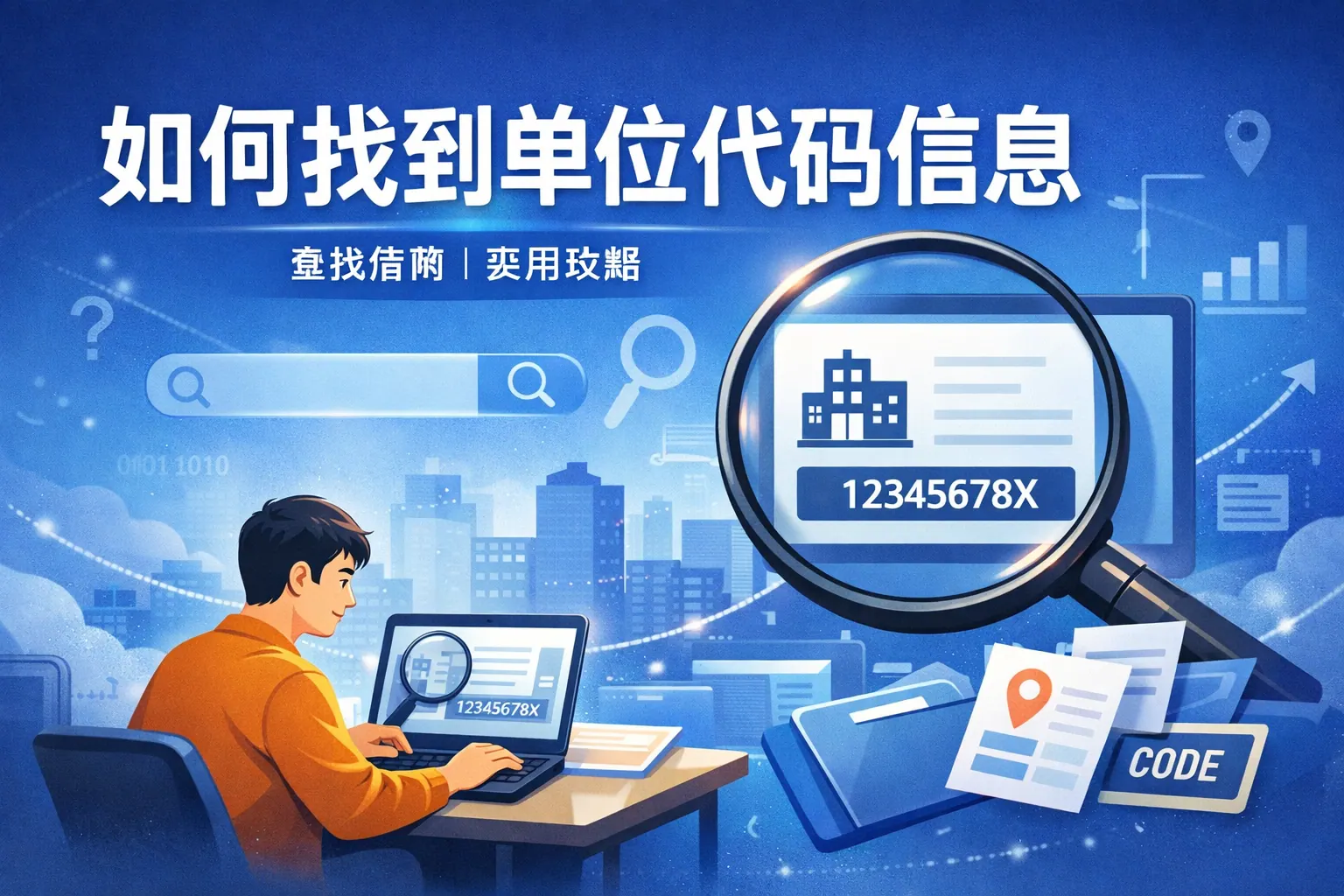 如何找到单位代码信息