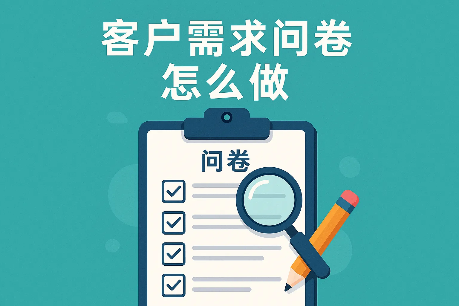 客户需求问卷怎么做