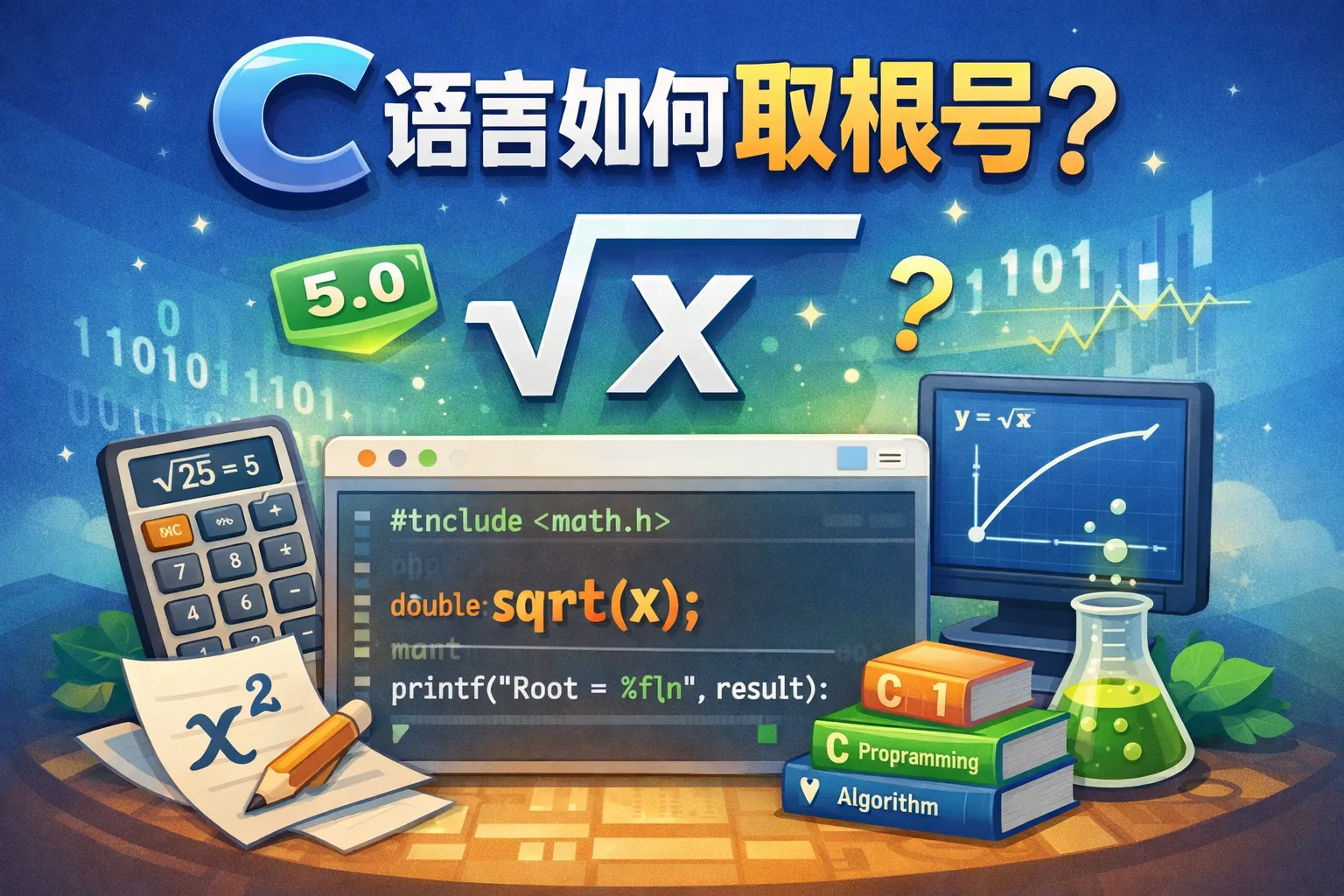 c 语言如何取根号
