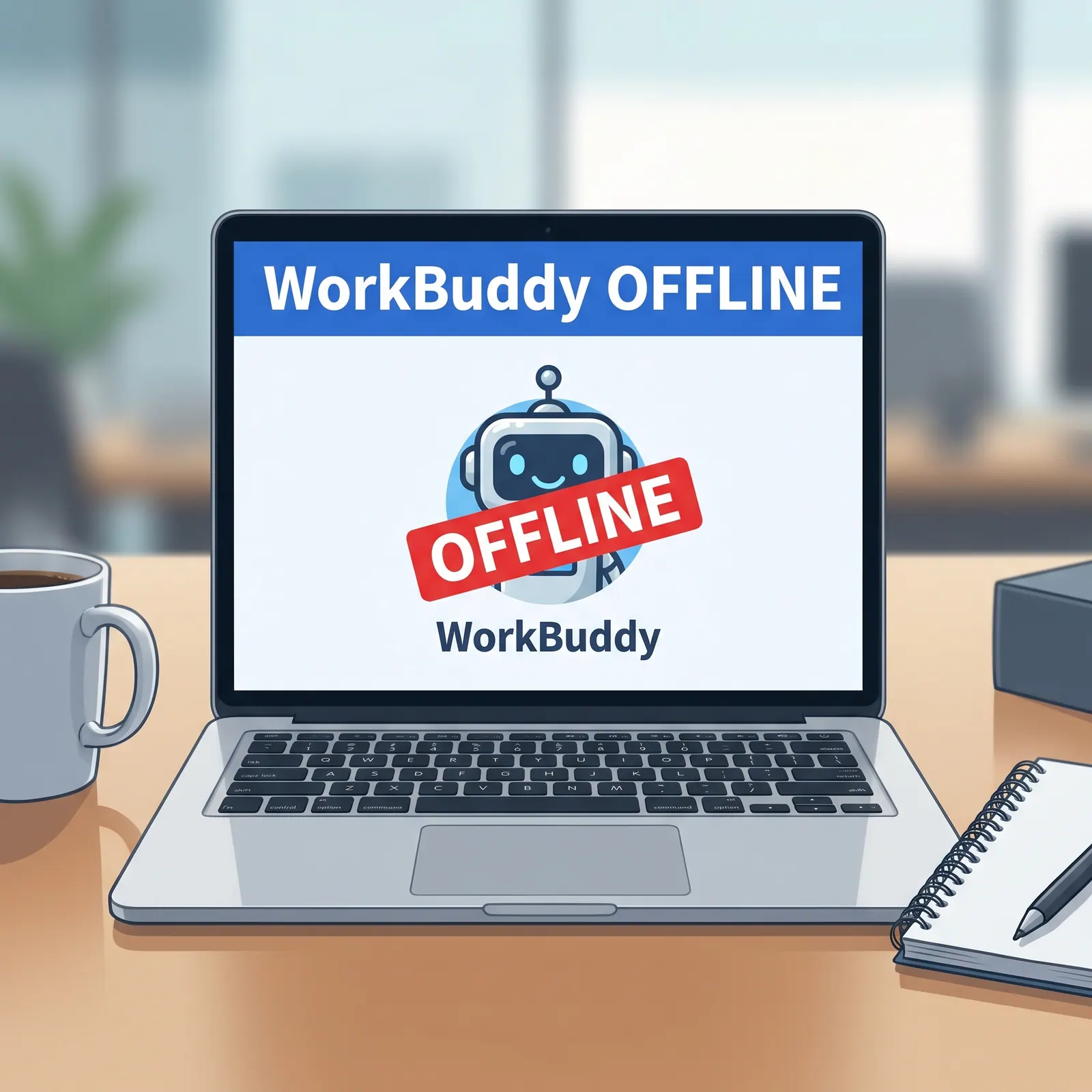 WorkBuddy飞书助理提示电脑离线怎么办?