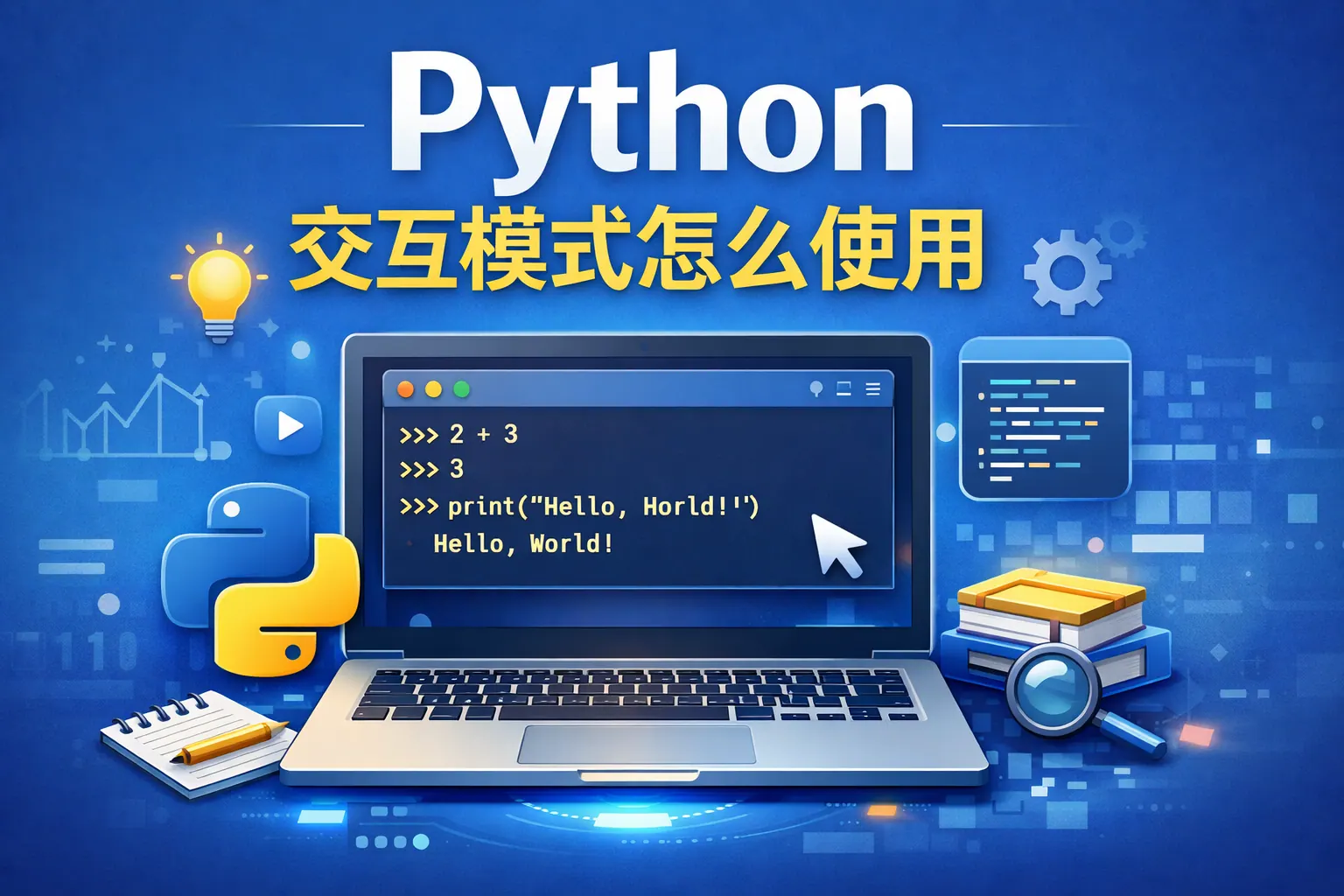 python交互模式怎么使用