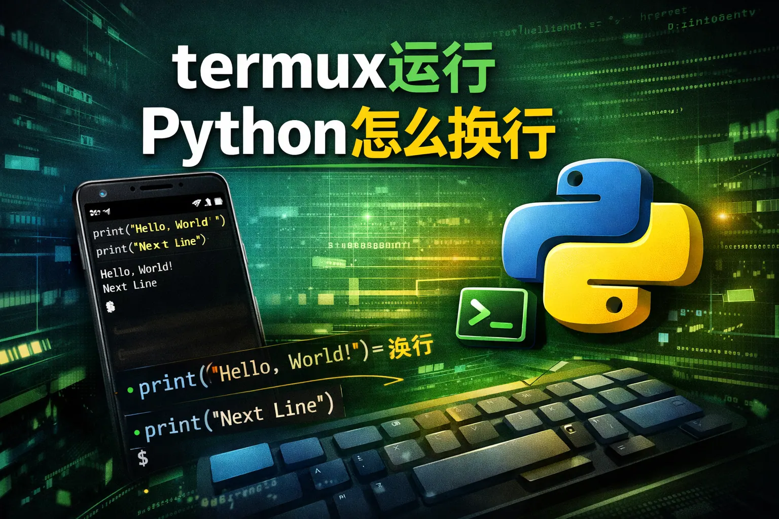 termux运行python怎么换行