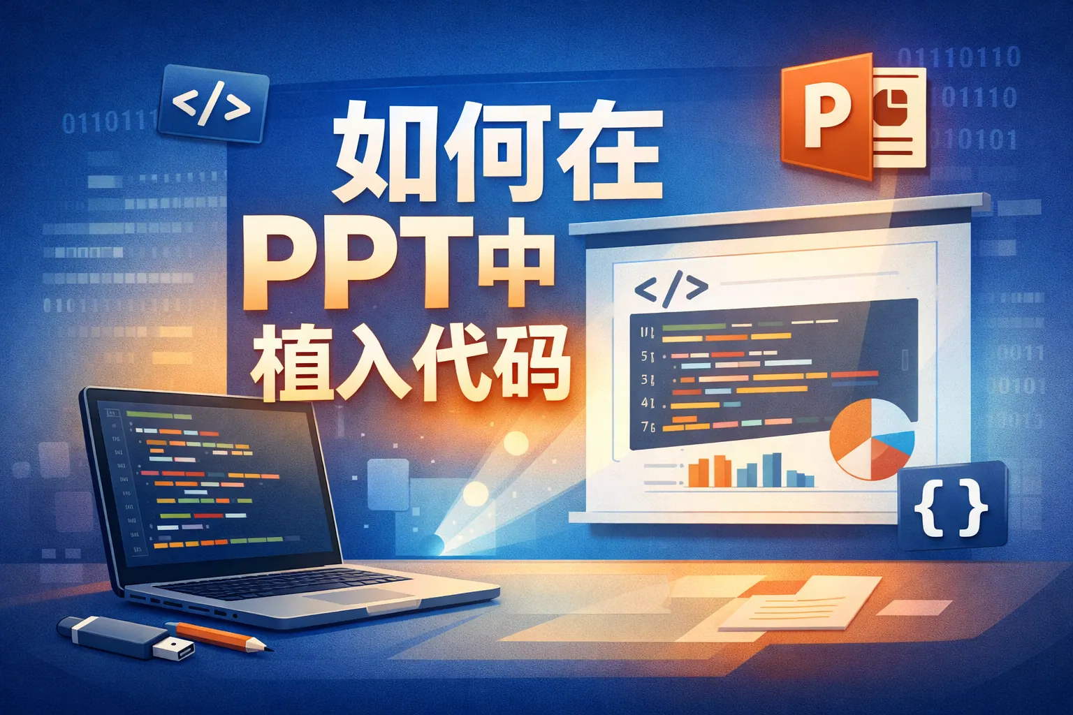 如何在PPT中植入代码