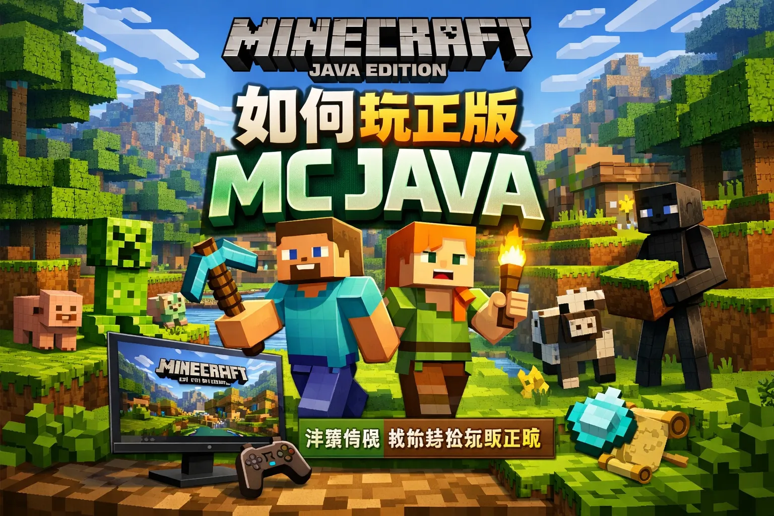 如何玩到正版mc java