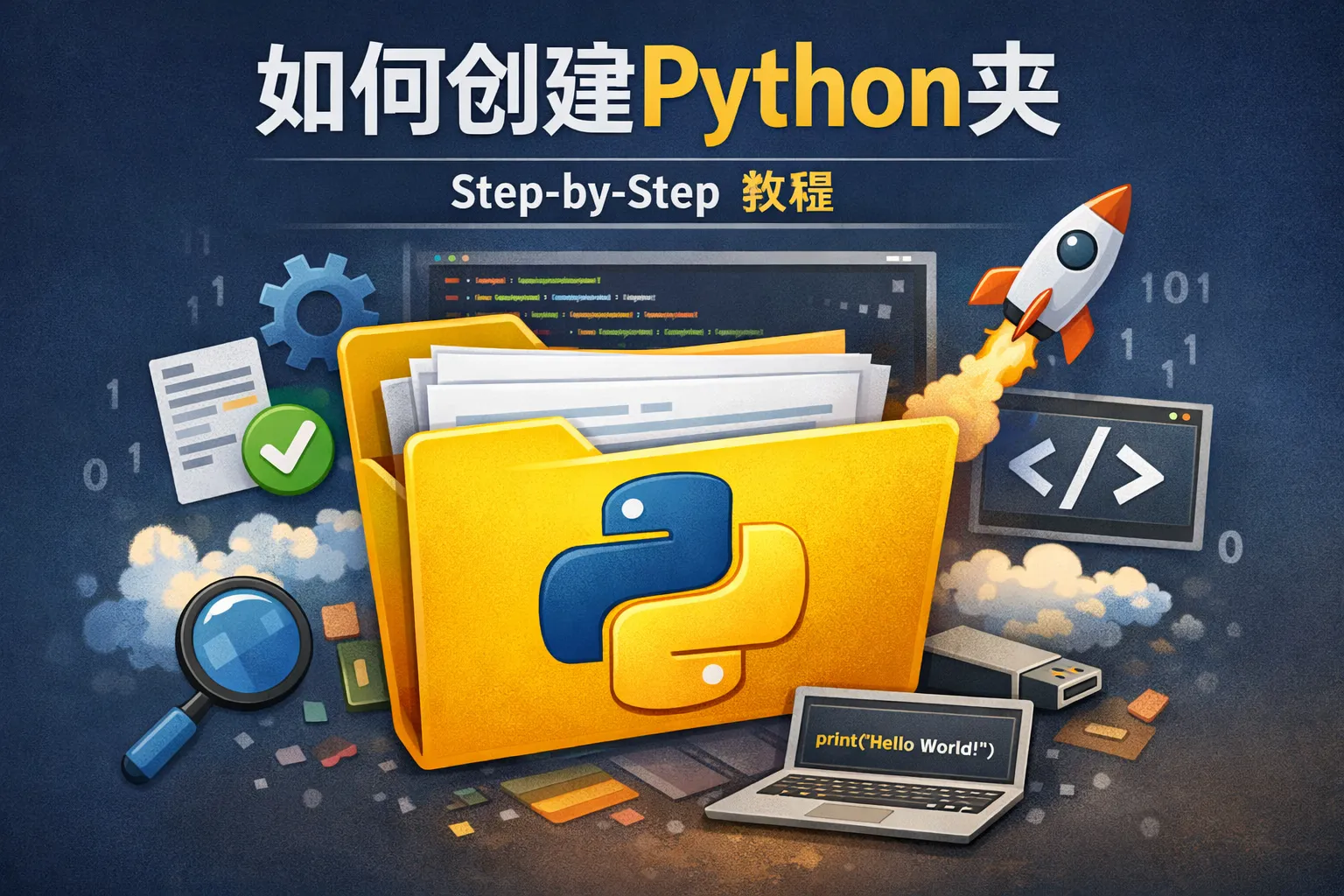 如何创建python夹