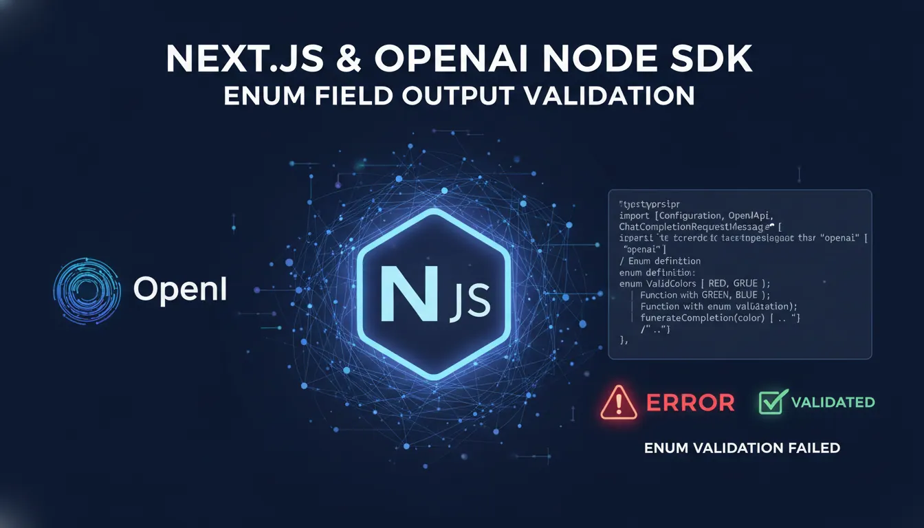 Next.js 项目中 OpenAI Node SDK 怎么校验枚举字段输出