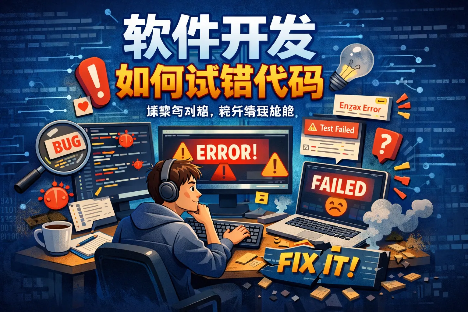软件开发如何试错代码