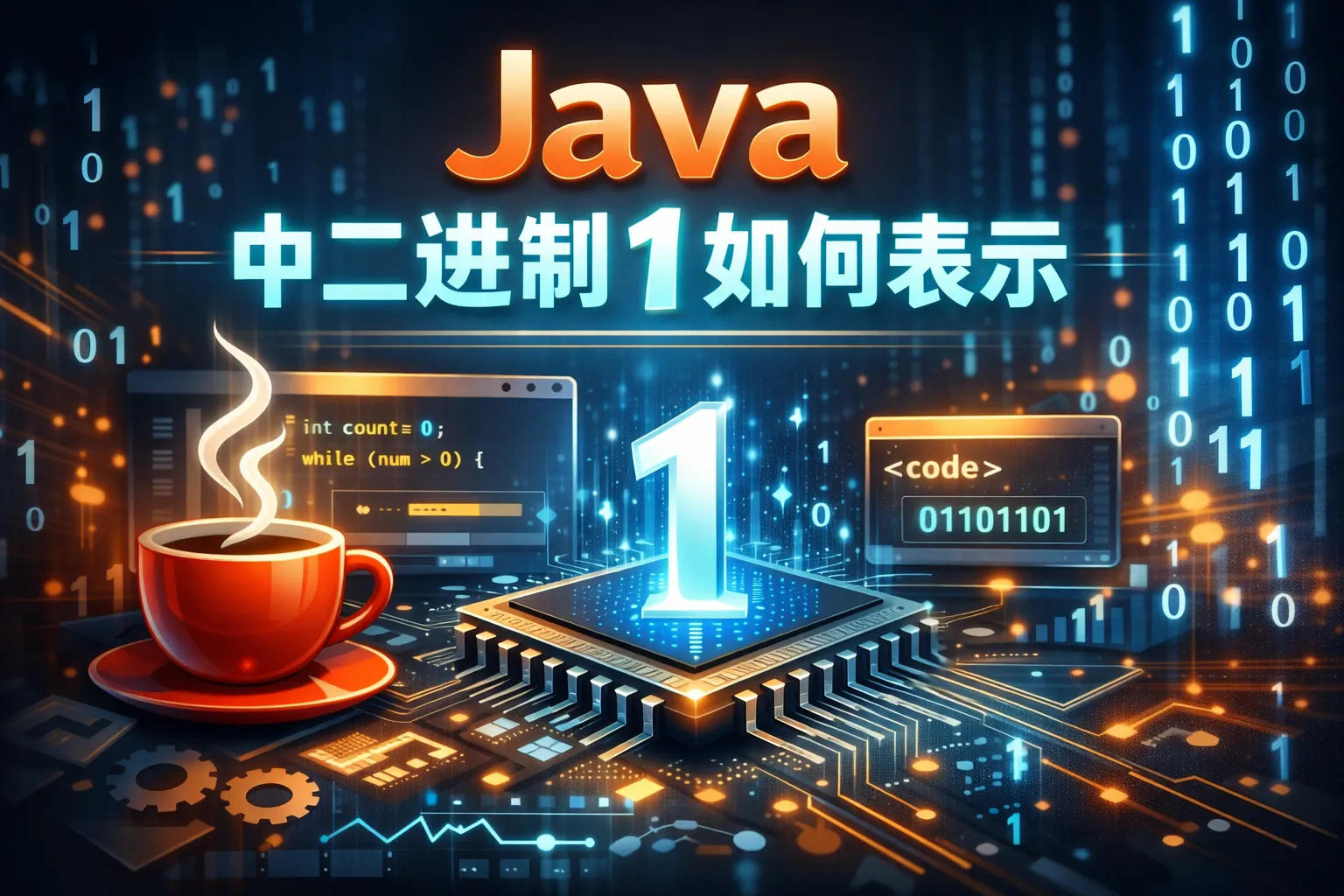 java中二进制1如何表示