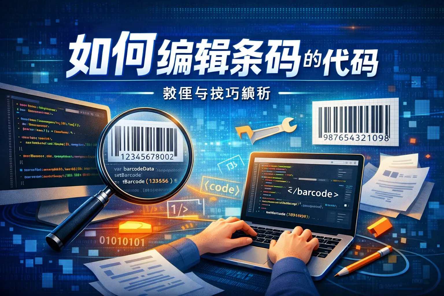 如何编辑条码的代码