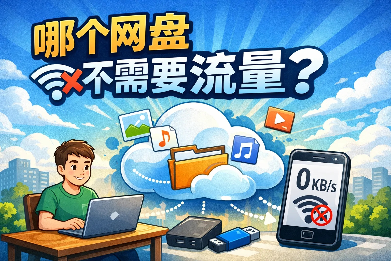 哪个网盘不需要流量