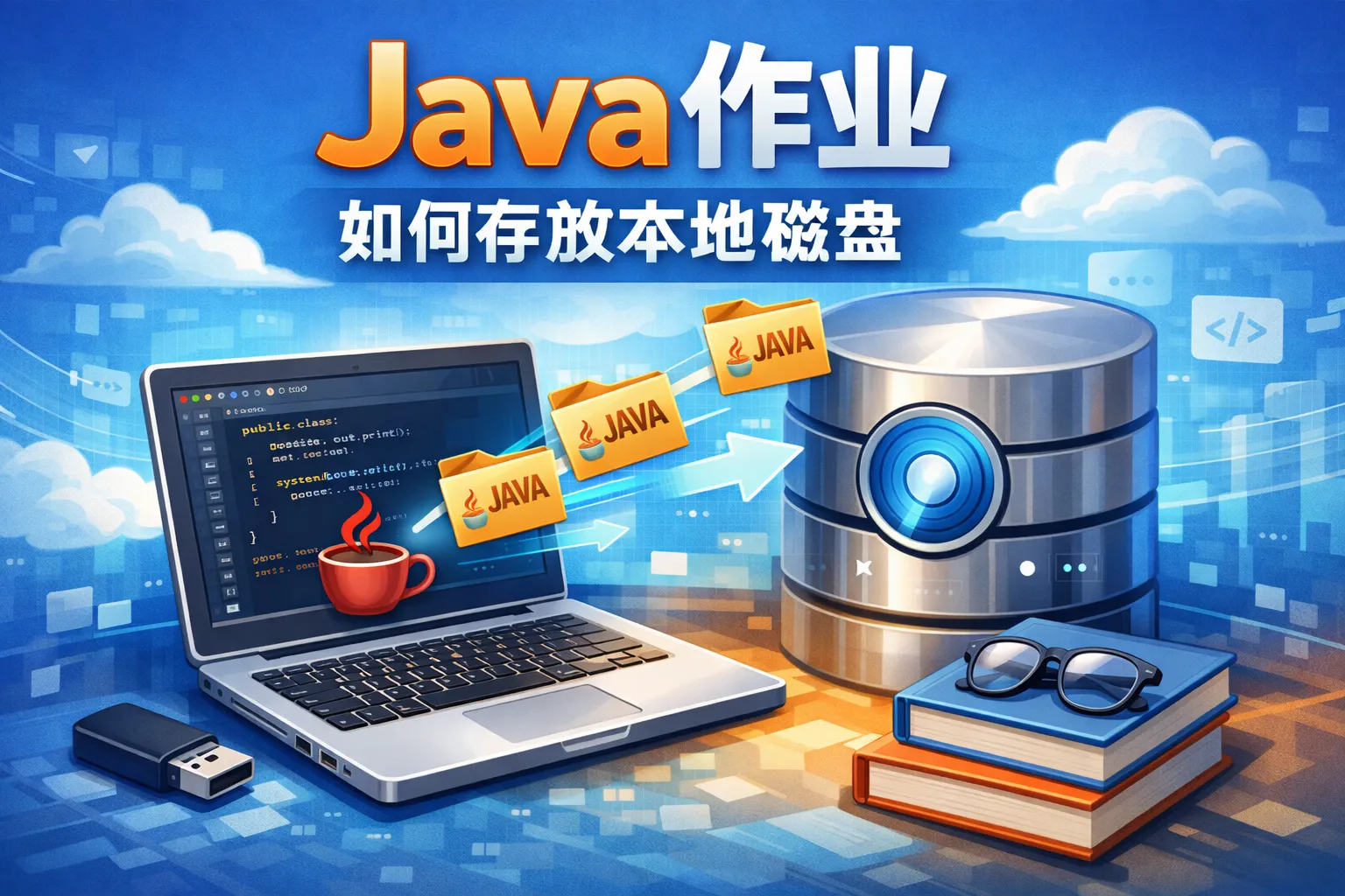 Java作业如何存放本地磁盘