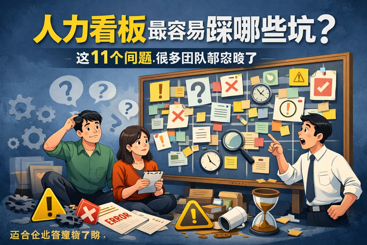 人力看板最容易踩哪些坑?这11个问题很多团队都忽略了|适合企业管理者了解
