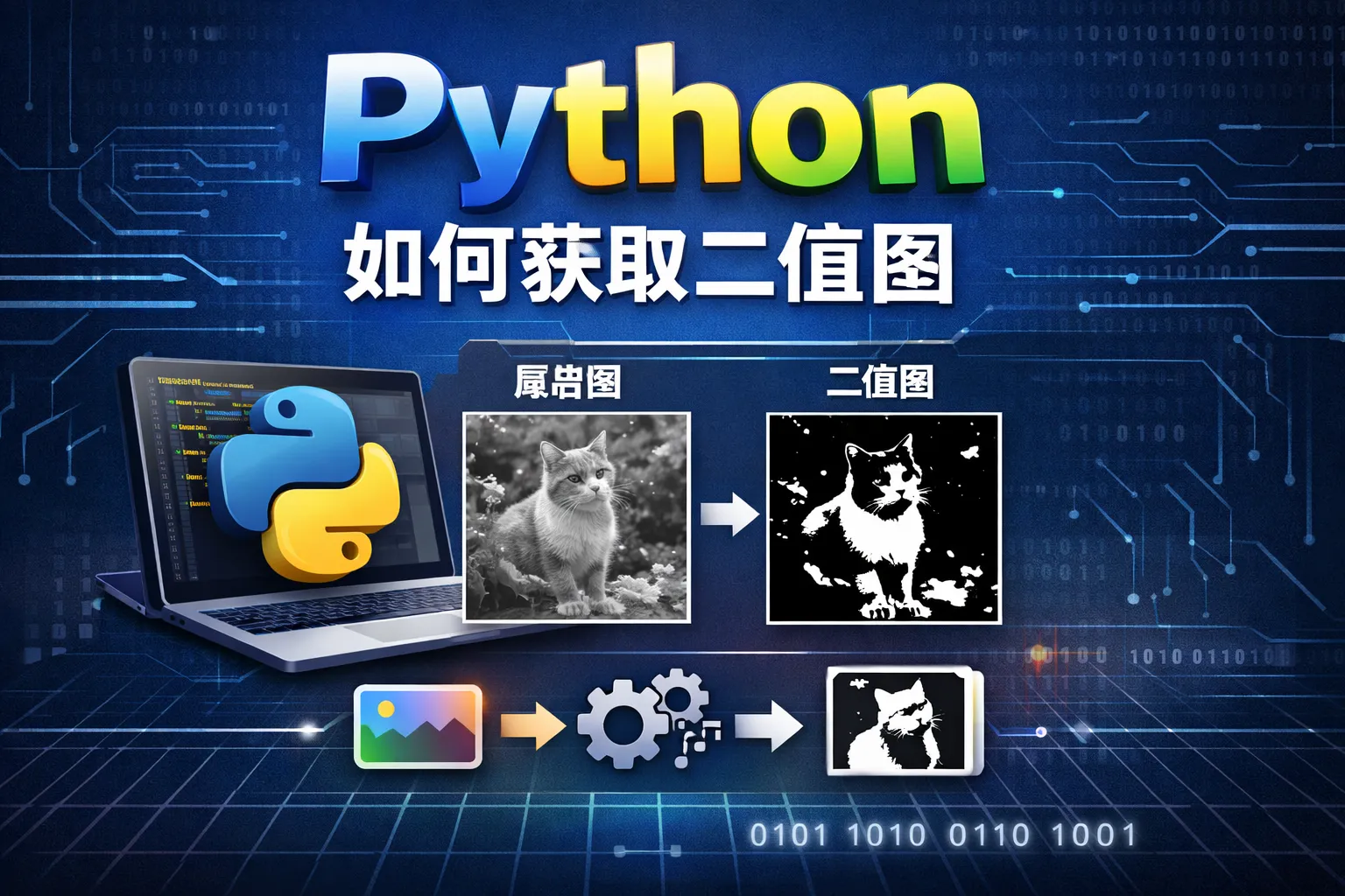 python如何获取二值图