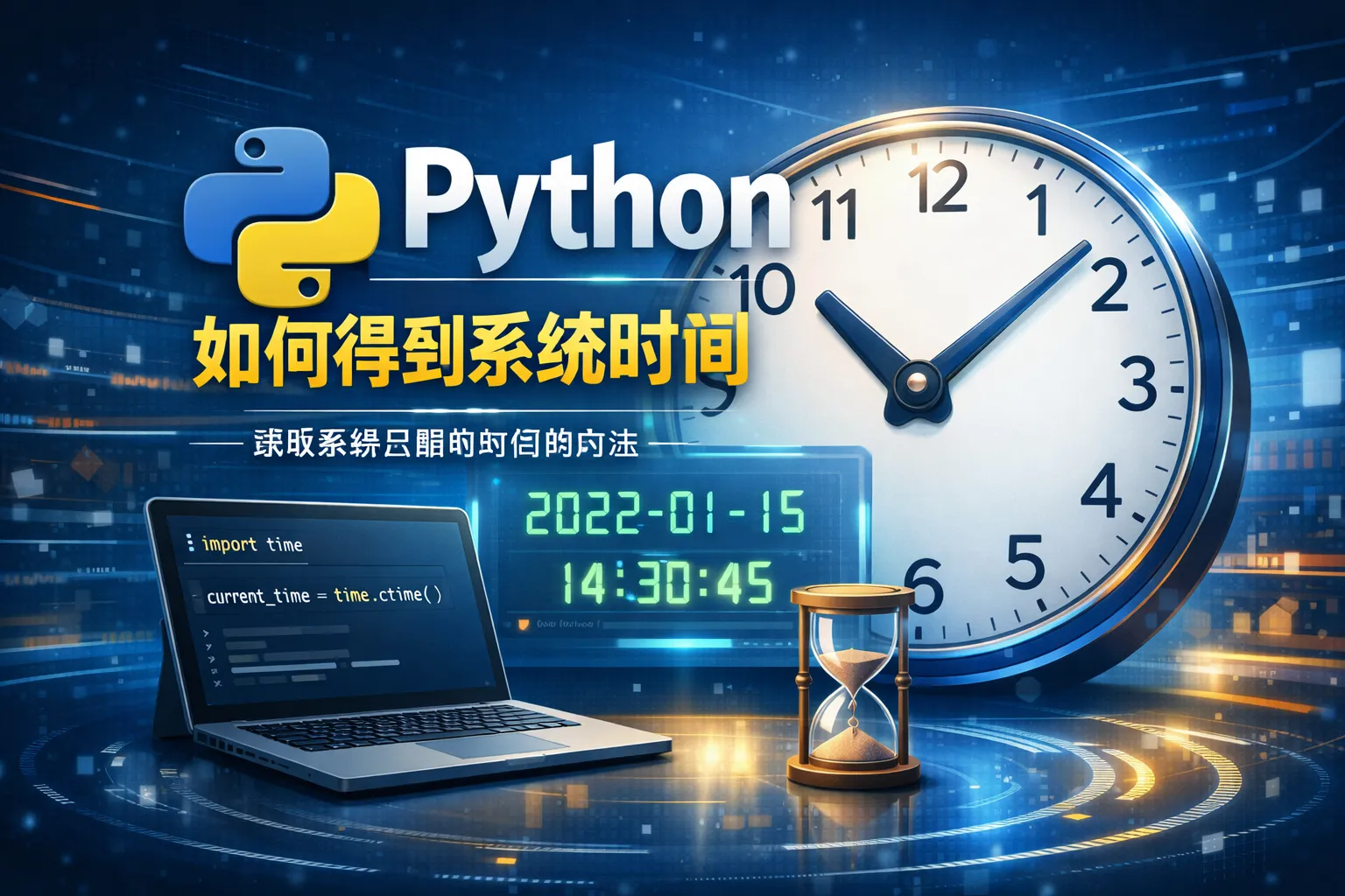 python如何得到系统时间