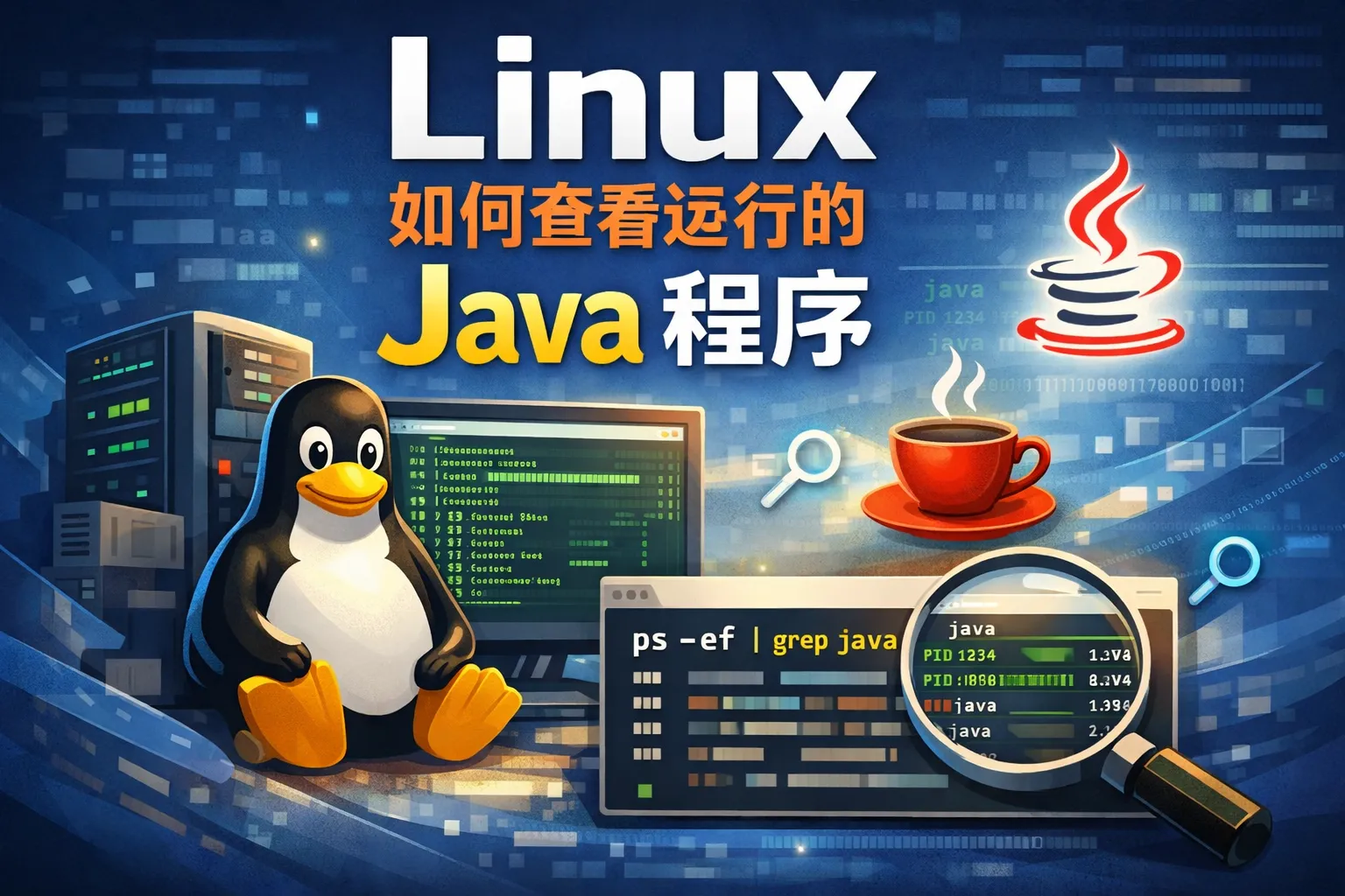 linux如何看运行的java程序