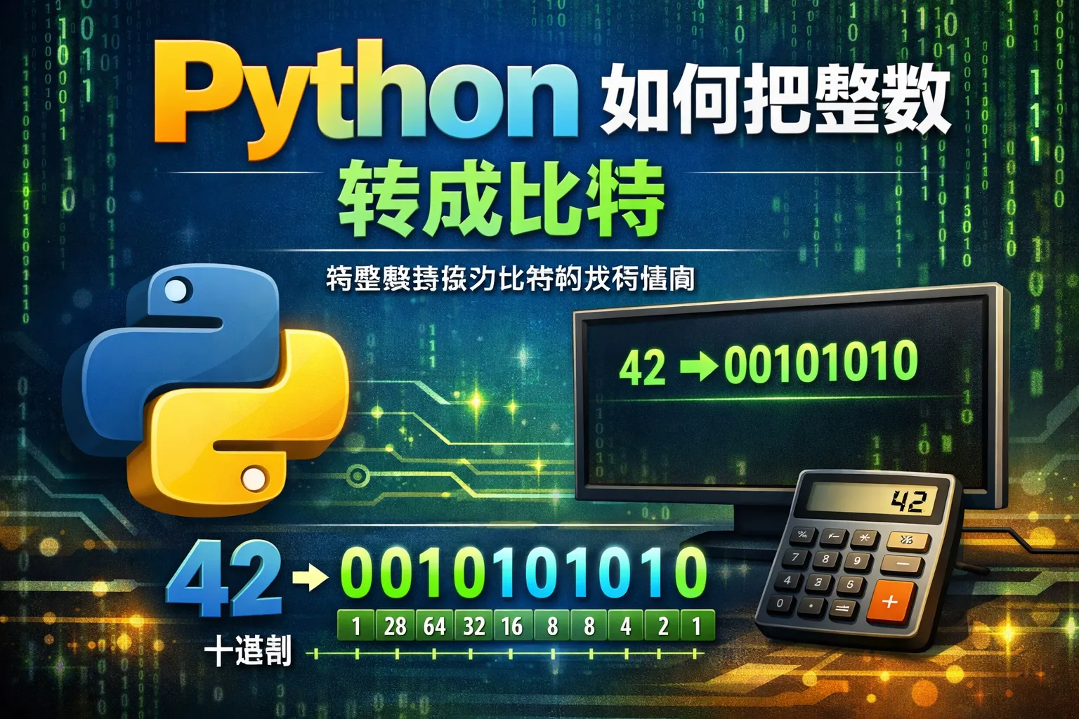 python如何把整数转成比特