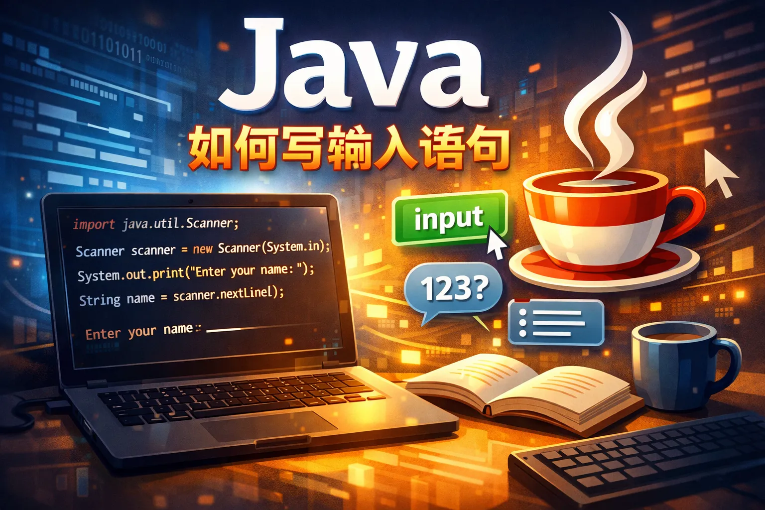java如何写输入语句