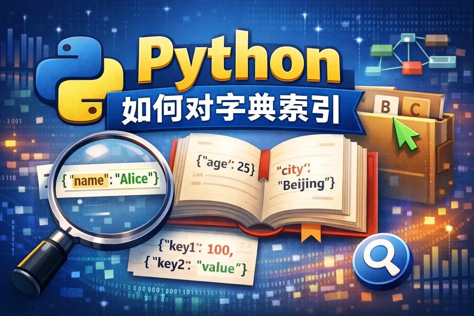 python如何对字典索引