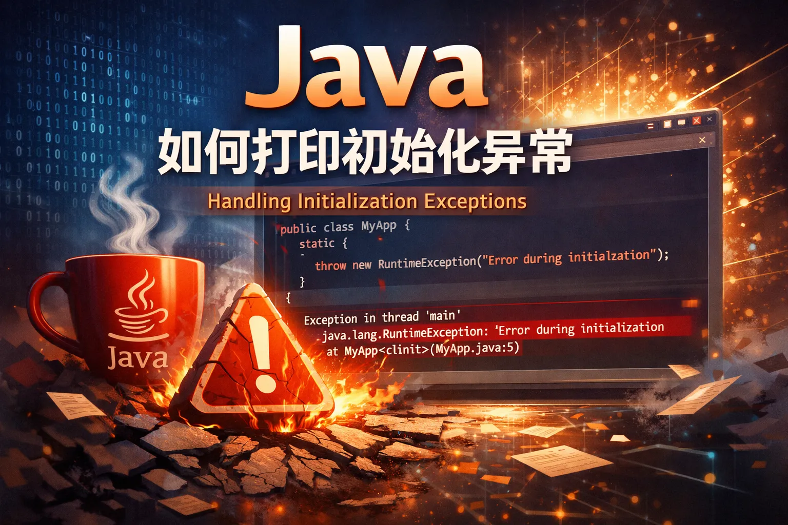 Java如何打印初始化异常