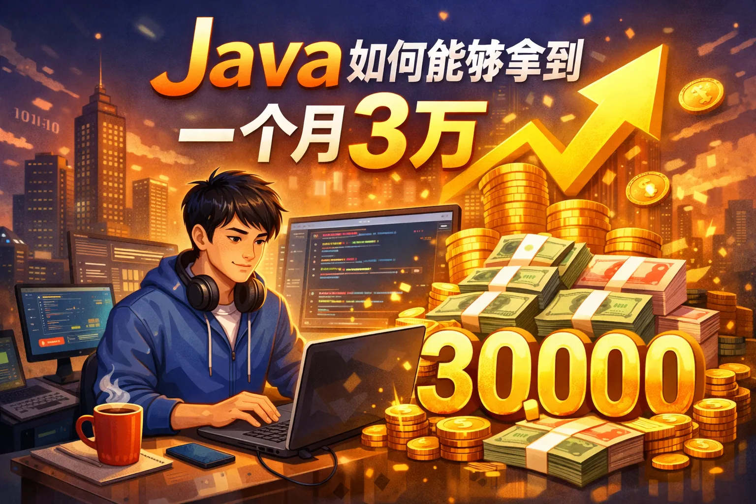 java如何能够拿到一个月3万