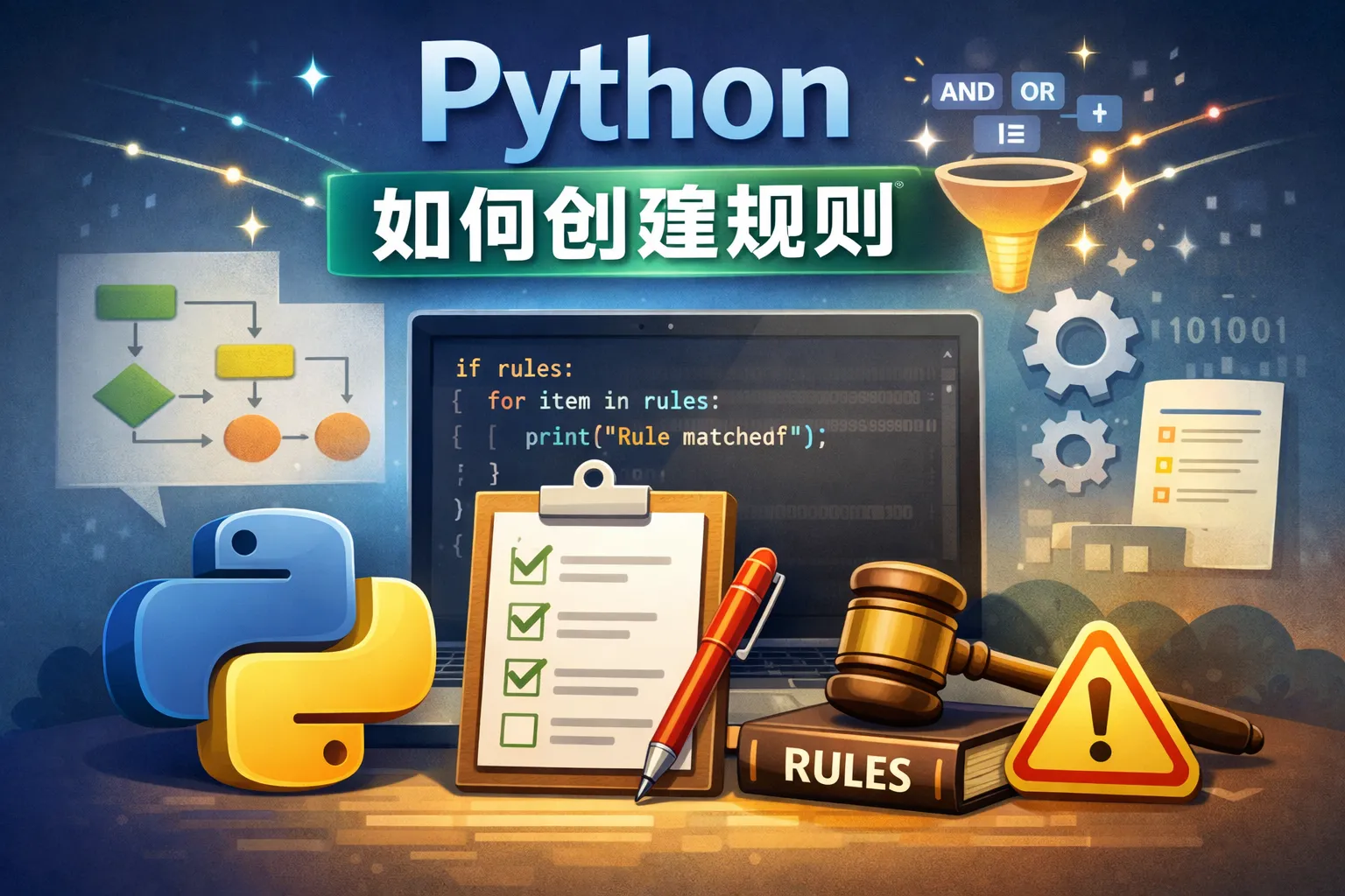 python 如何创建规则