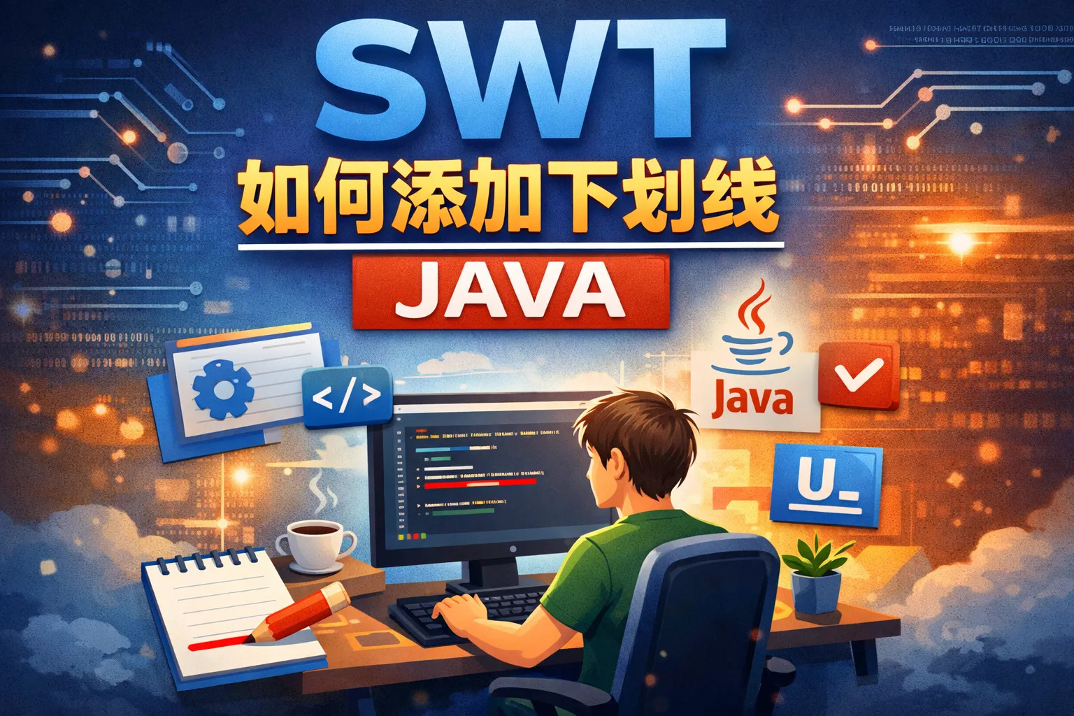 swt如何添加下划线java