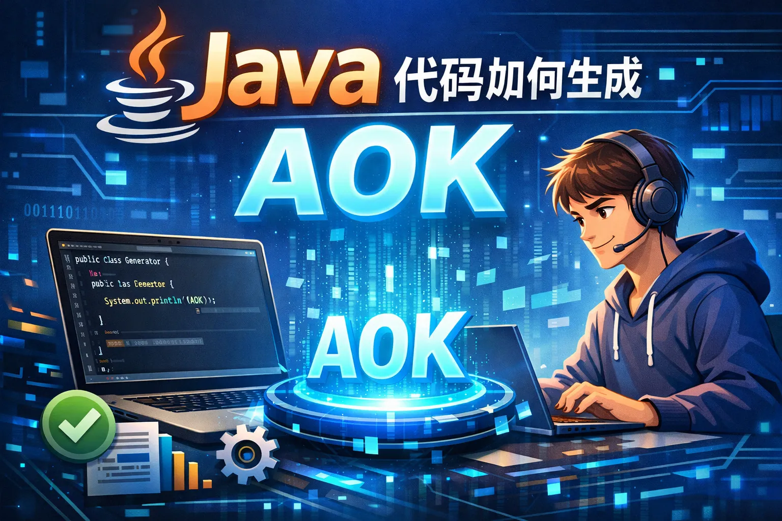 java代码如何生成aok