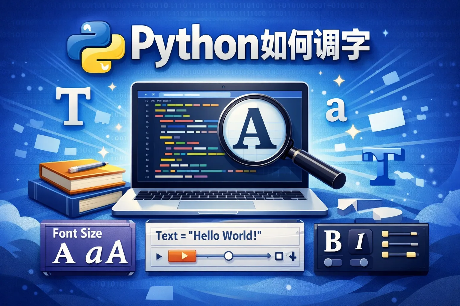 python如何调字