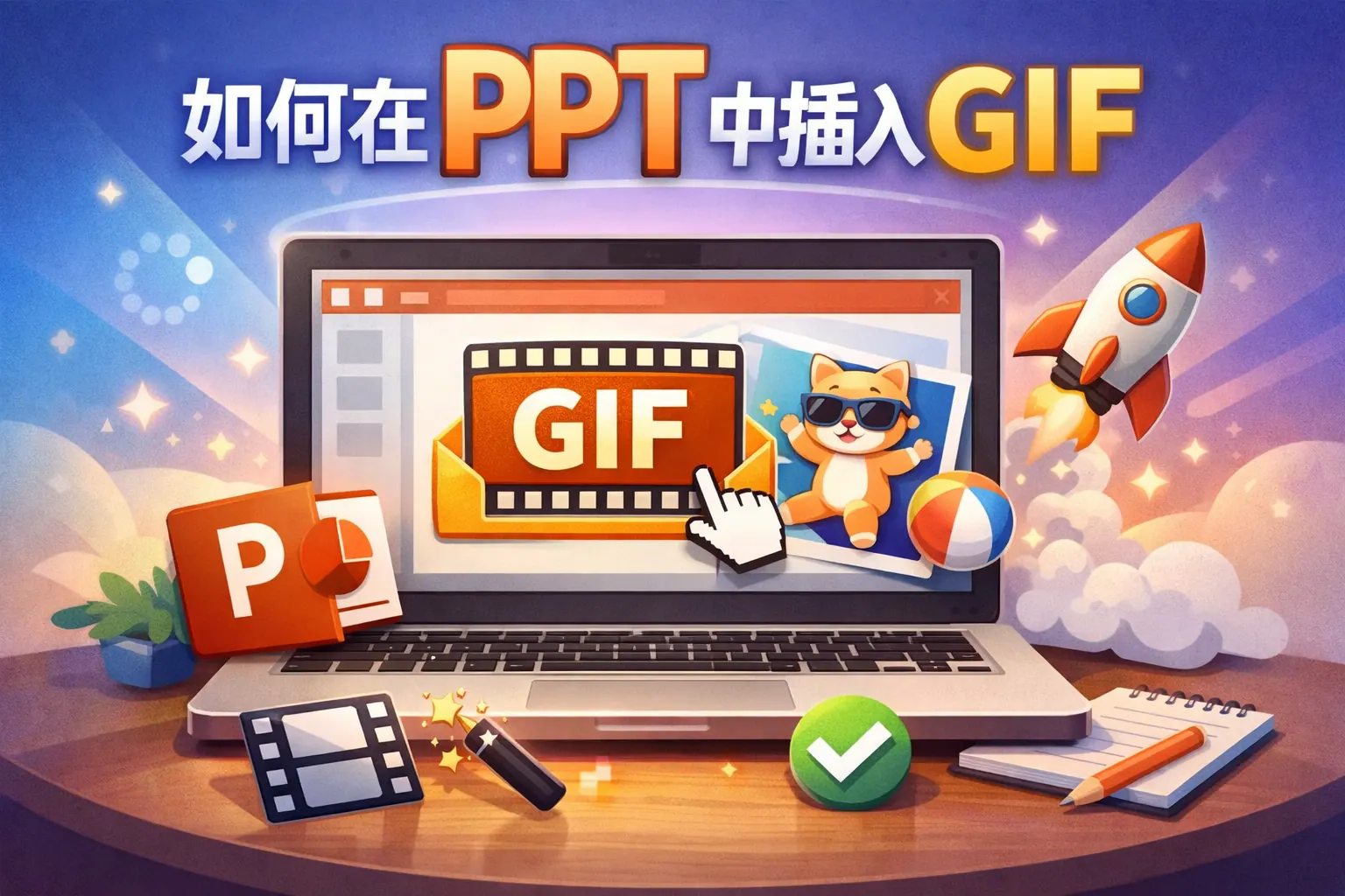 如何在ppt中插入gif