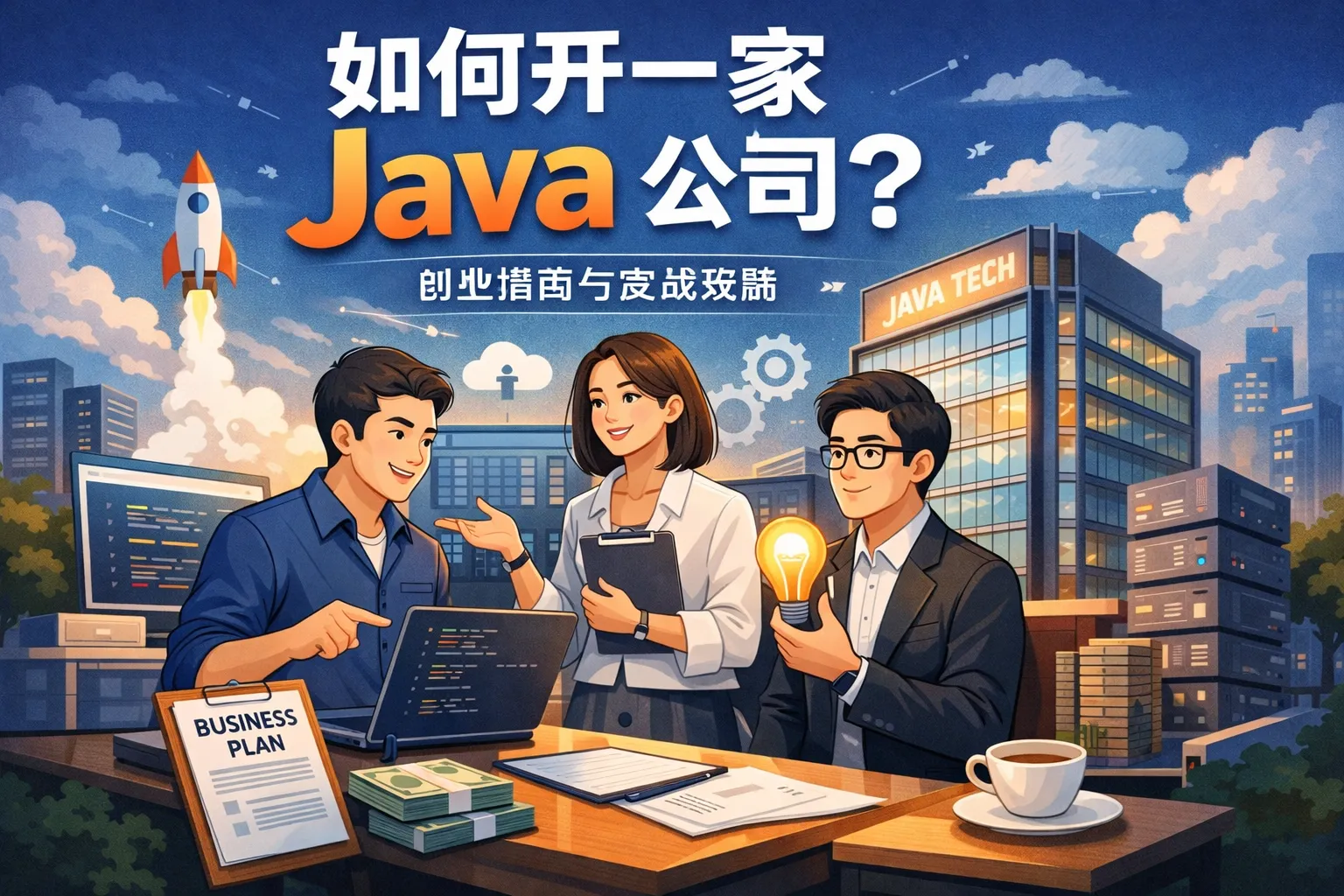 如何开一家java公司