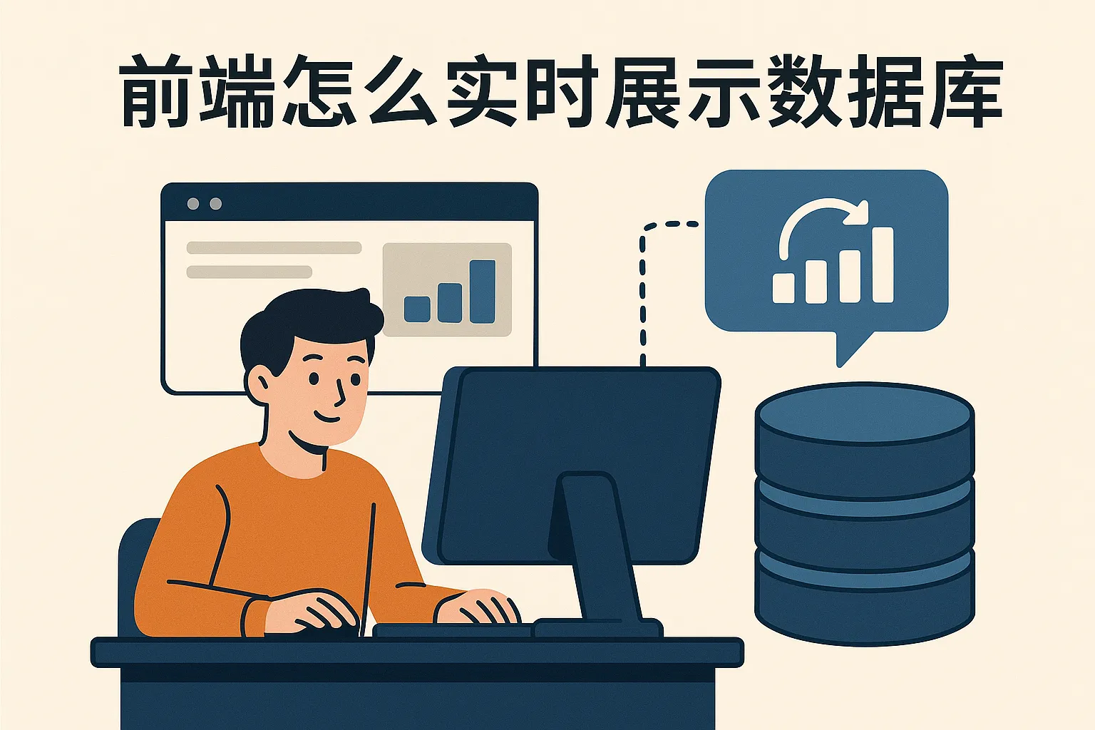 前端怎么实时展示数据库