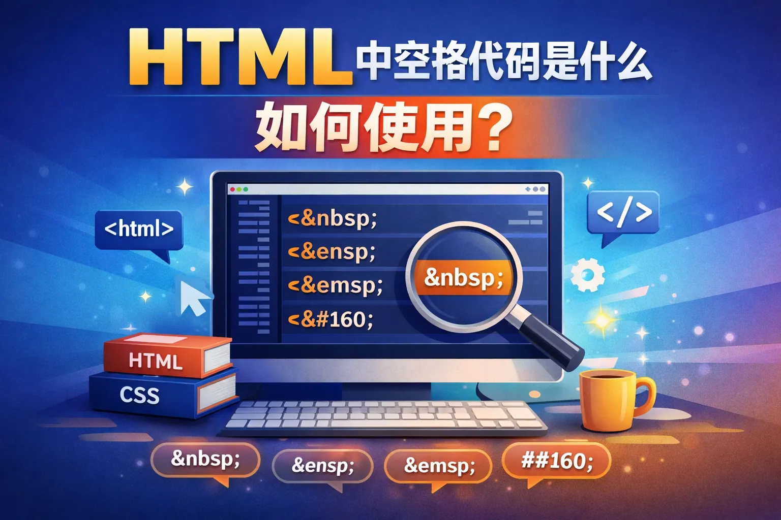 html中空格代码是什么如何使用