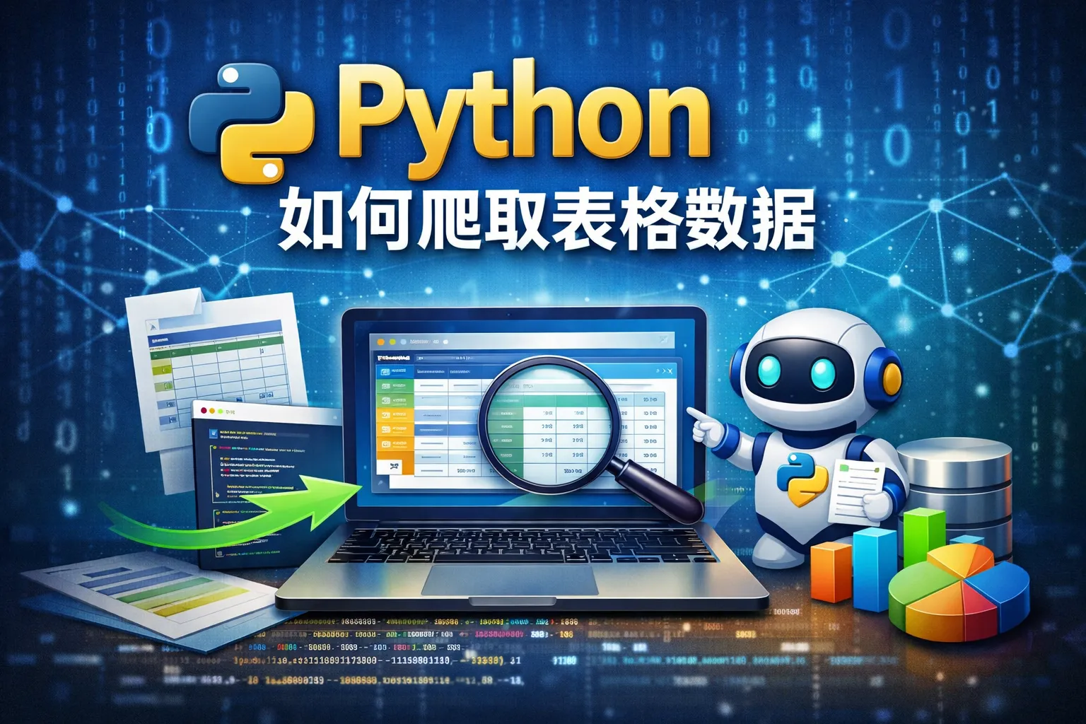 python如何爬去表格数据