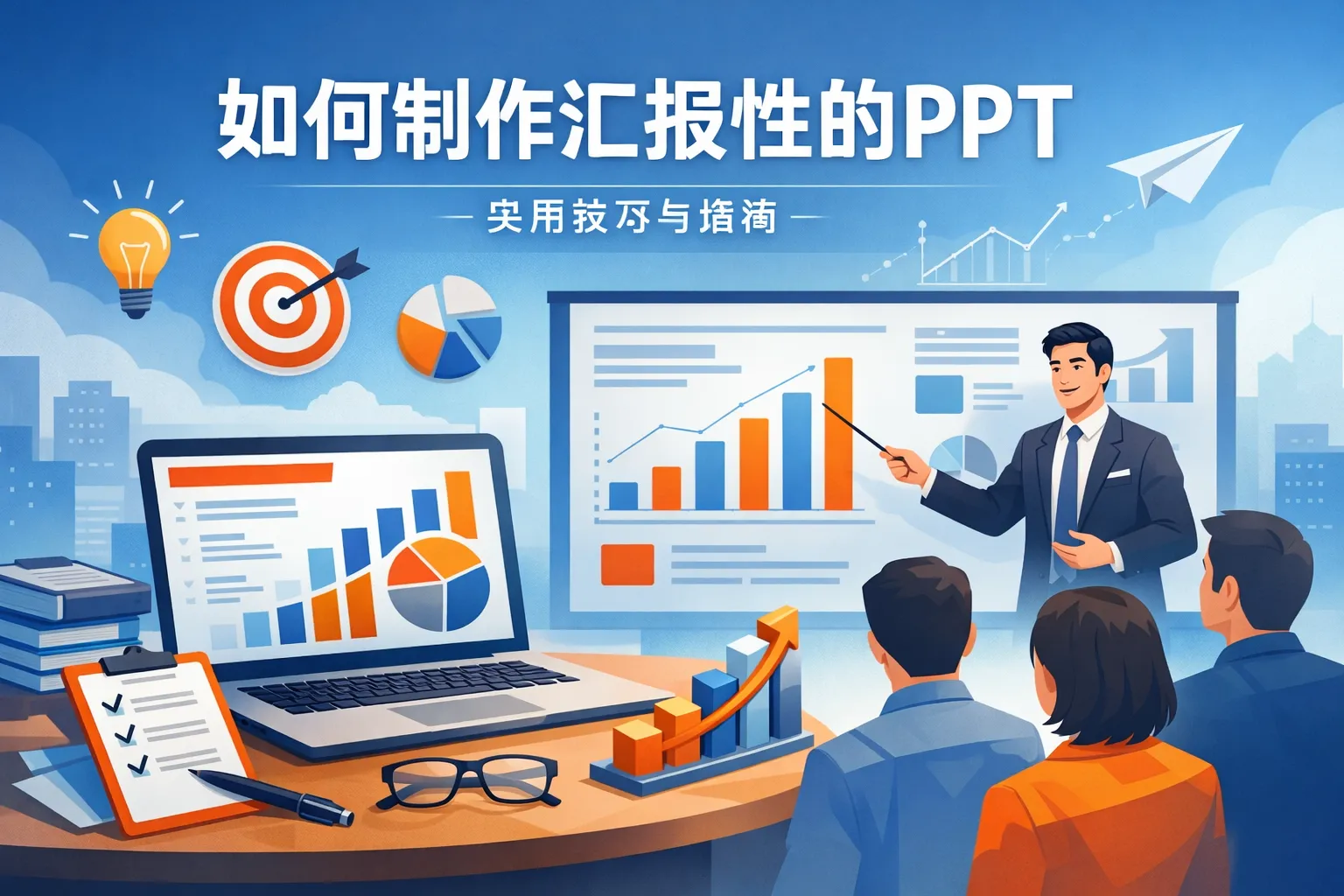 如何制作汇报性的ppt