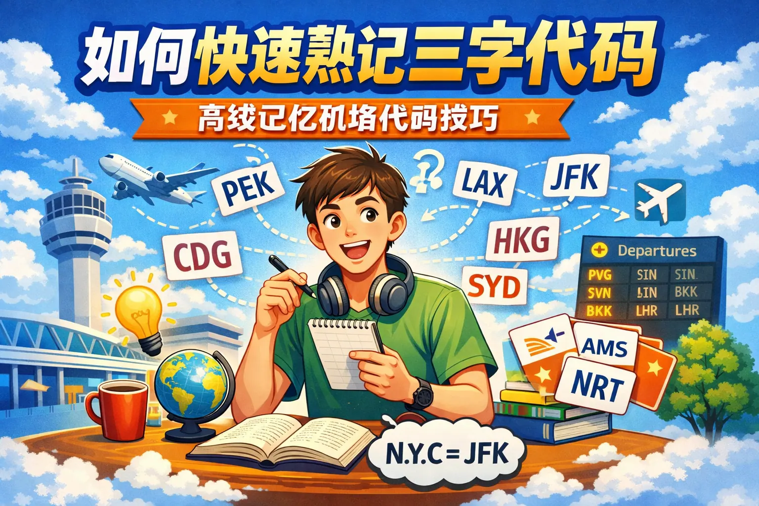 如何快速熟记三字代码