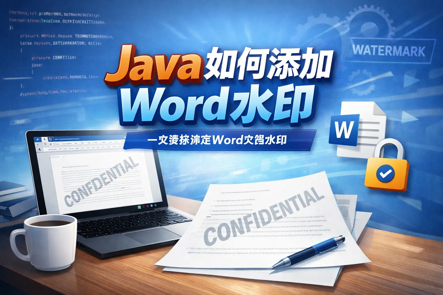 java如何添加word水印