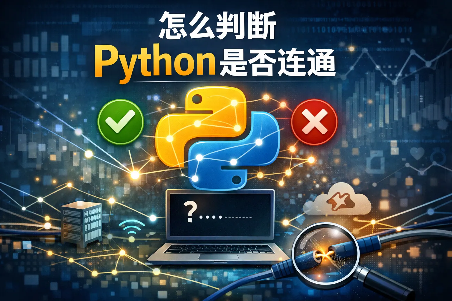怎么判断python是否连通