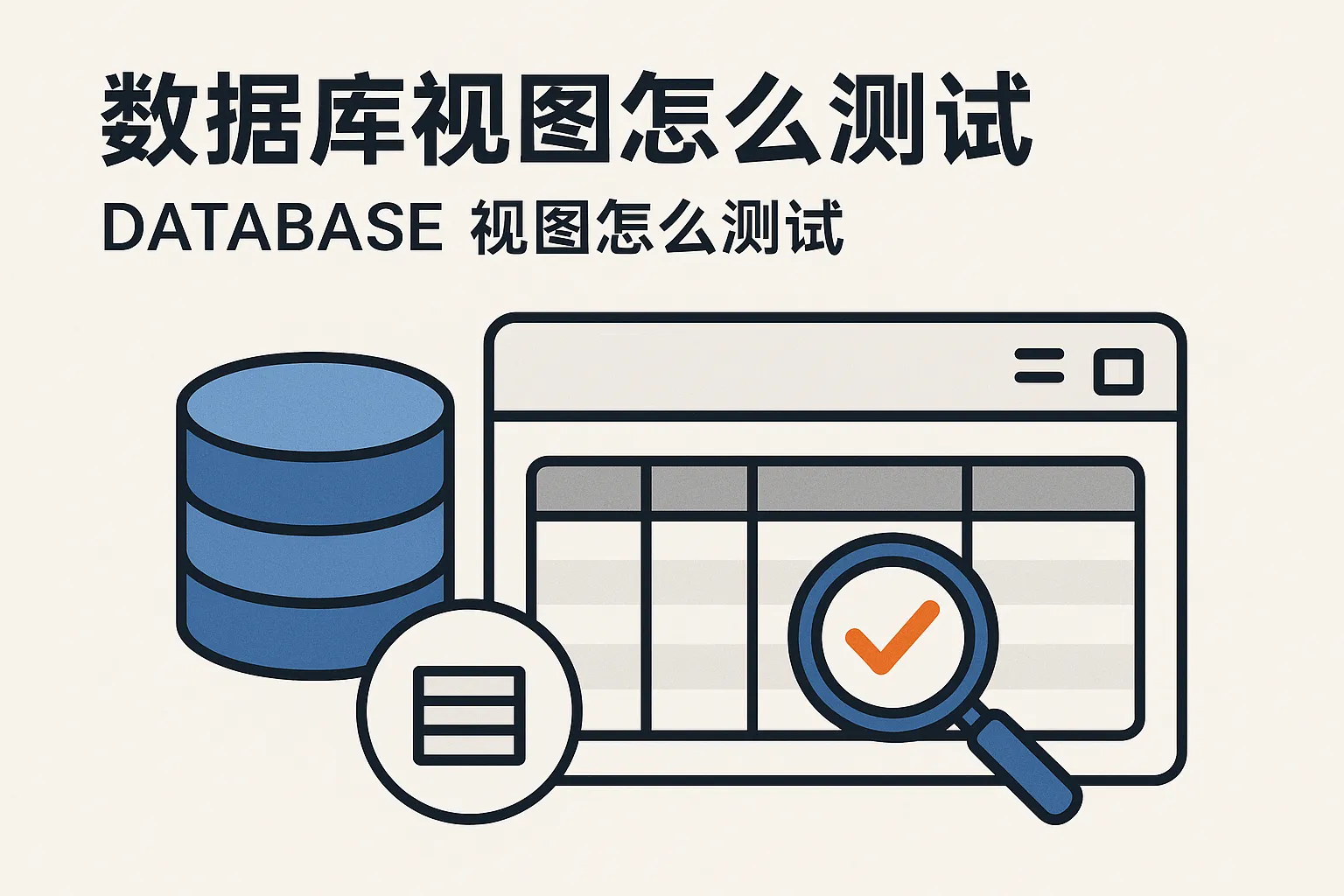 数据库视图怎么测试