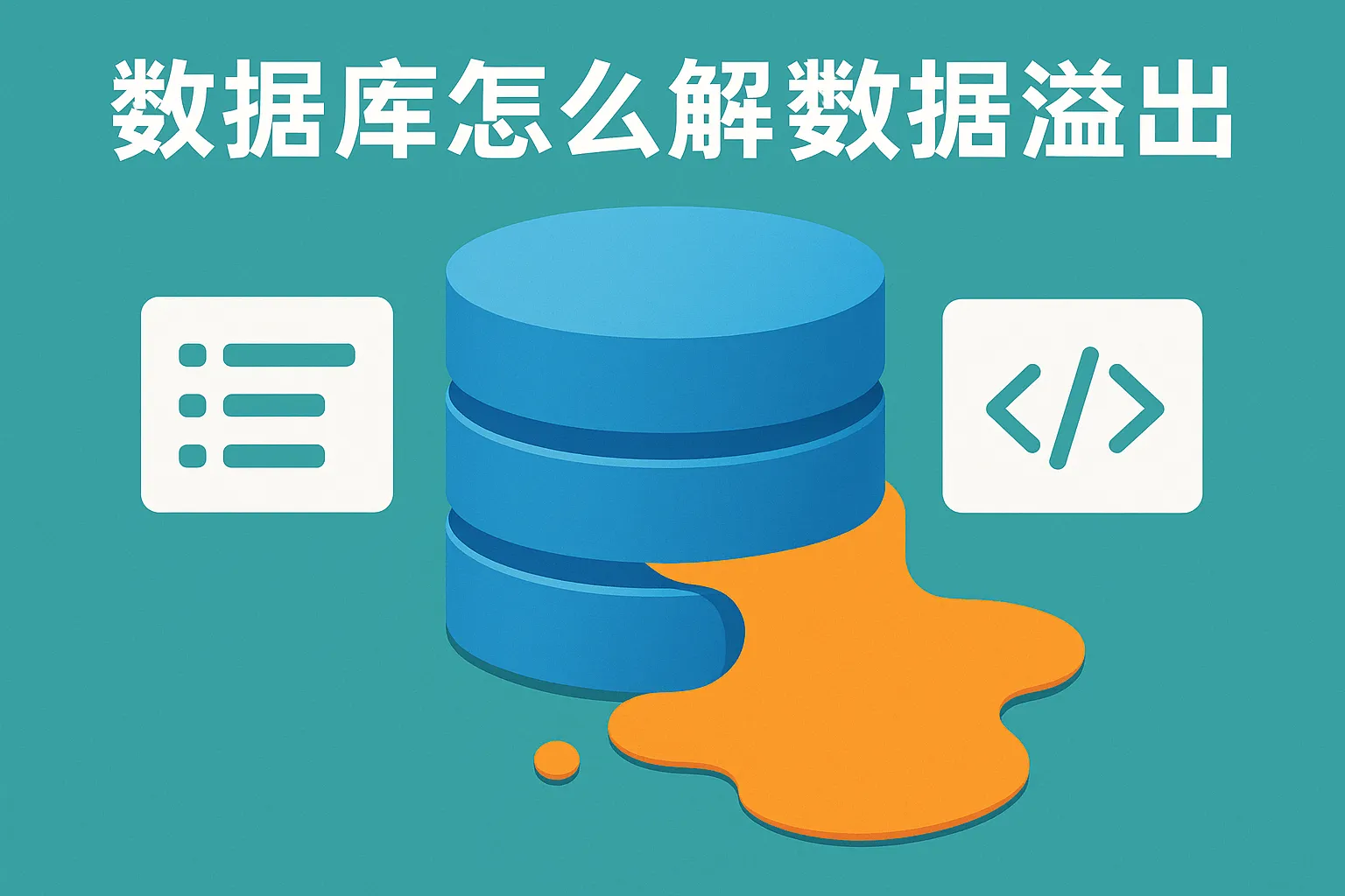 数据库怎么解决数据溢出
