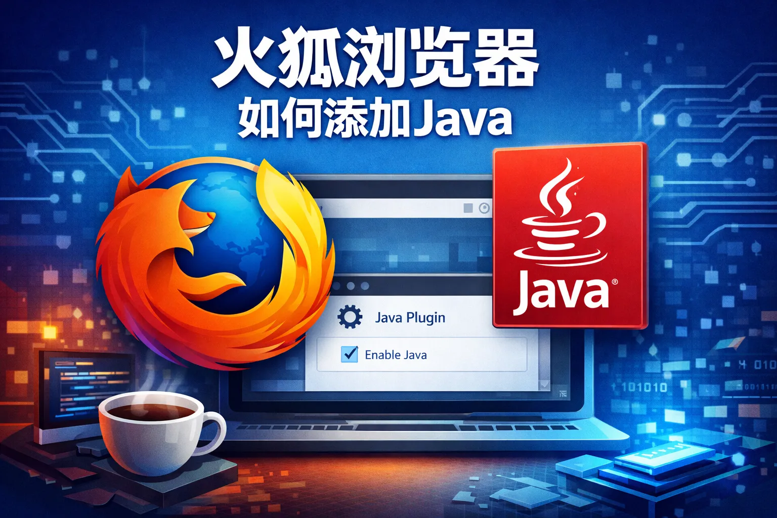 火狐浏览器如何添加java