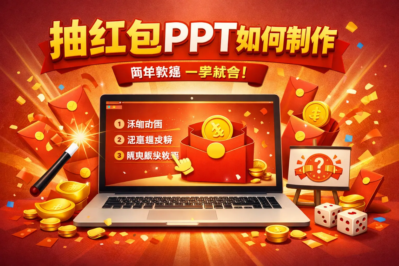 抽红包ppt如何制作